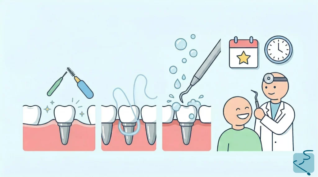 Mantenimiento implantes dentales a largo plazo
